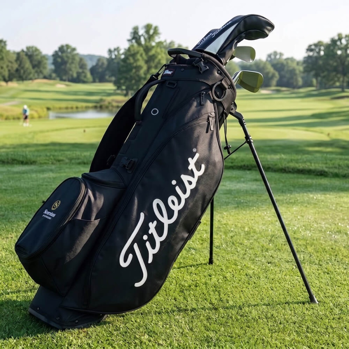 Custom Titleist Players S5 Stand Bag in Black - Alternate