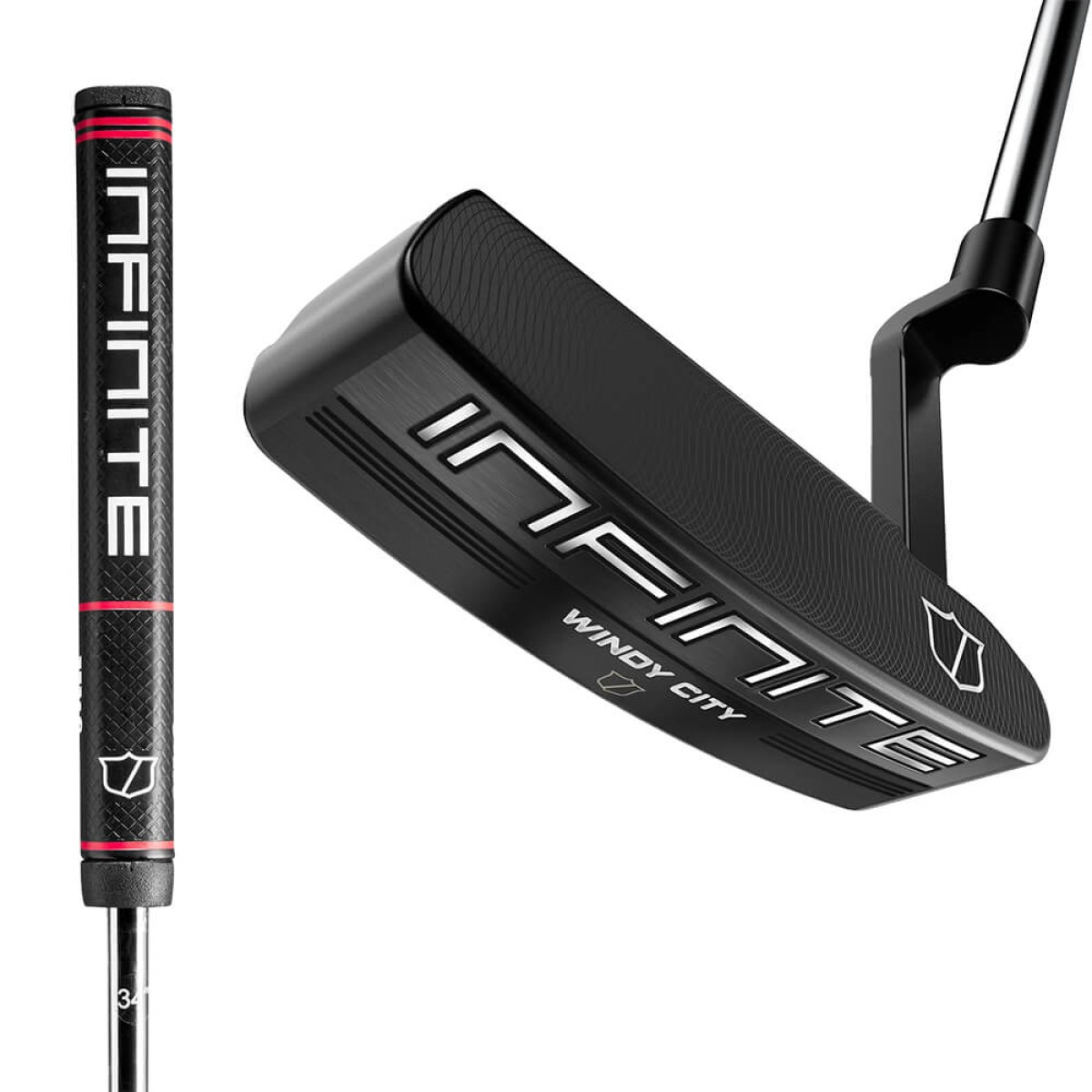 Custom Wilson Infinite® Windy City™ Right Hand Putter in Black - Blank