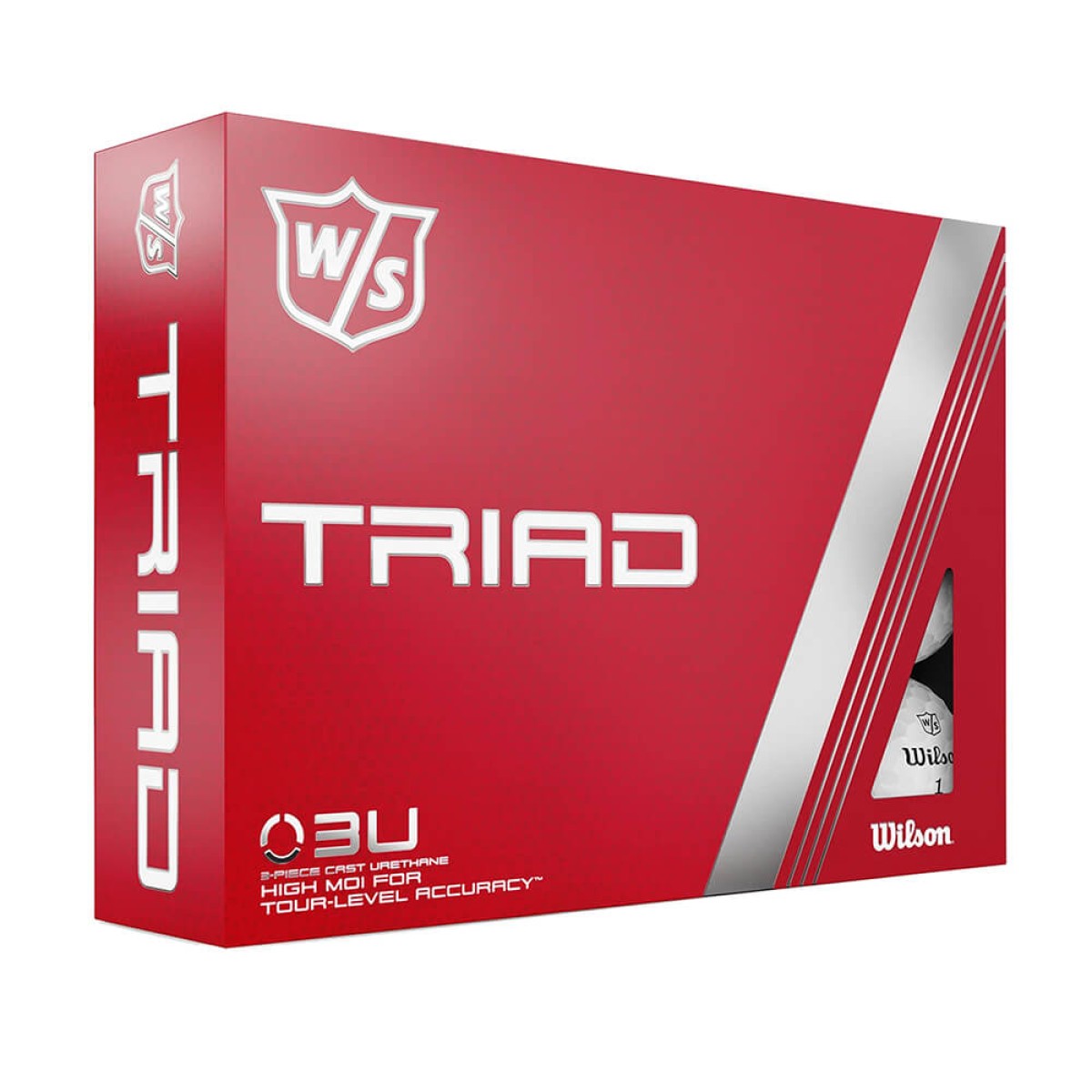 Custom Wilson Triad Golf Balls in White - Alternate