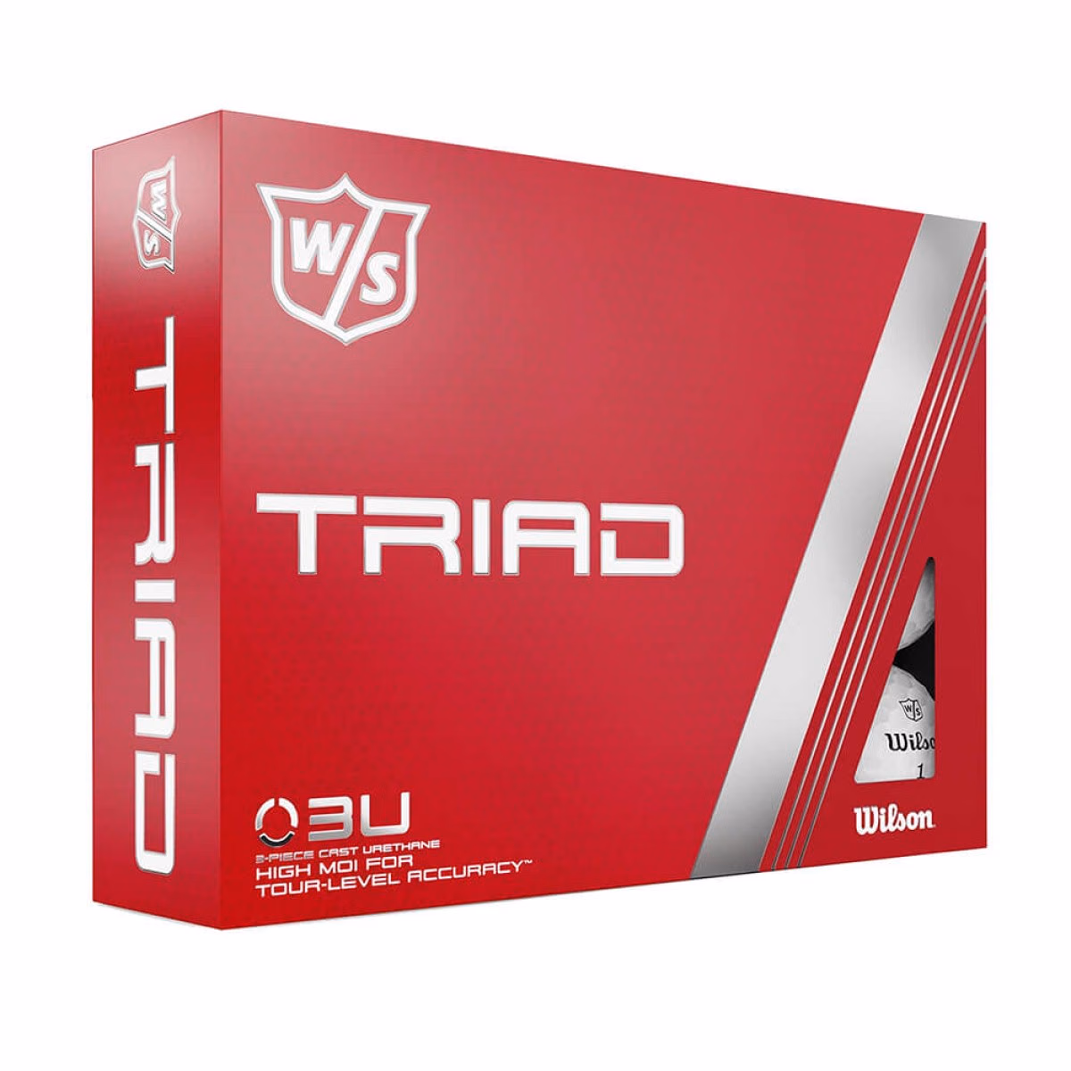 Custom Wilson Triad Golf Balls in White - Alternate