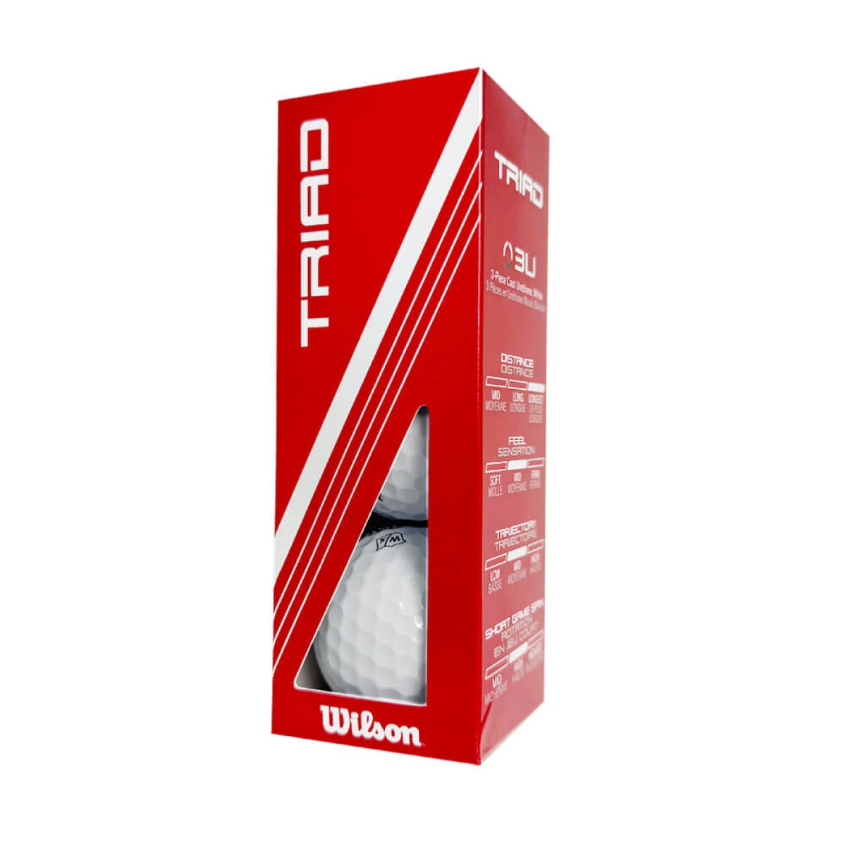 Custom Wilson Triad Golf Balls in White - Alternate