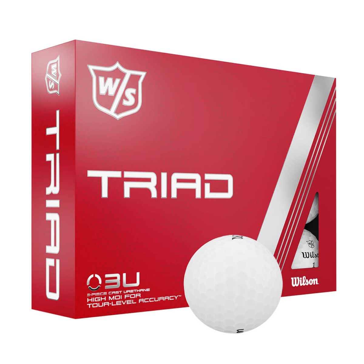 Custom Wilson Triad Golf Balls in White - Blank
