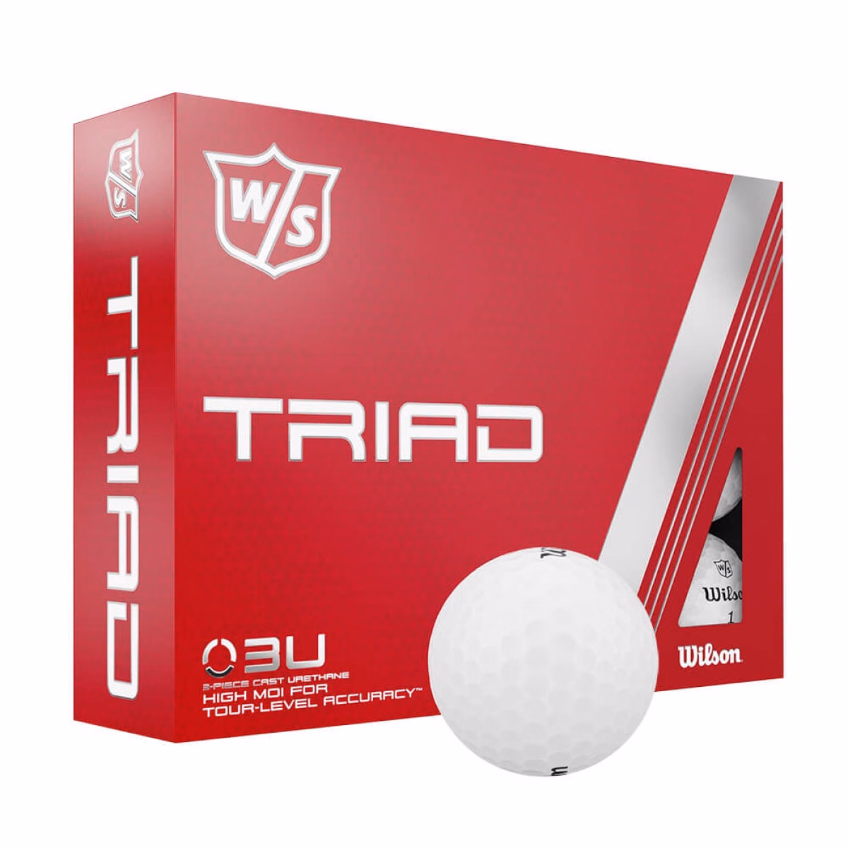 Custom Wilson Triad Golf Balls in White - Blank