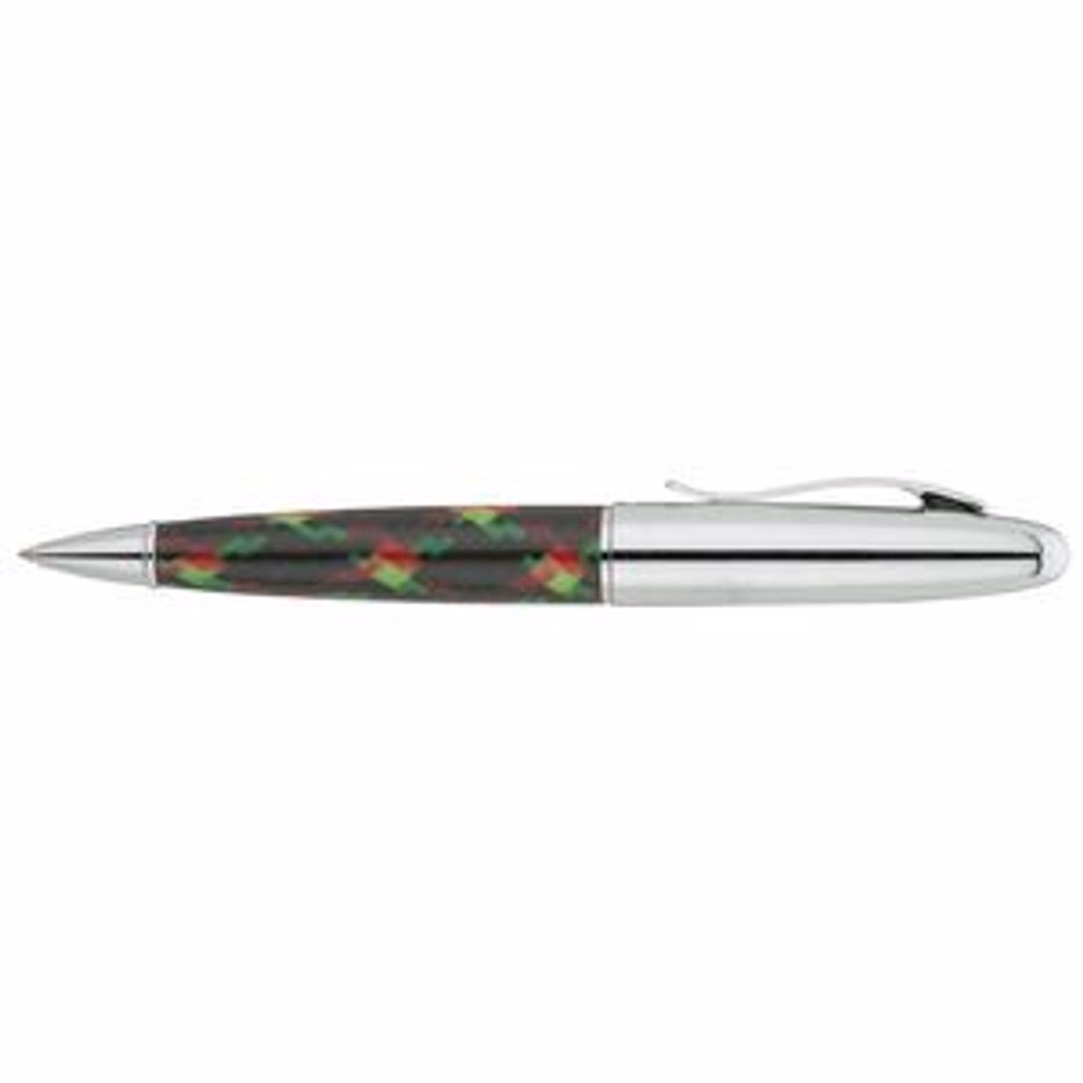 Custom Bettoni Asti Ballpoint Pen, Chrome, front view