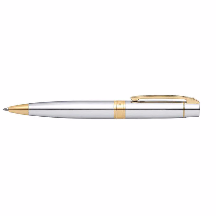 Custom Sheaffer 300 Chrome Ballpoint with Gold-tone Trim