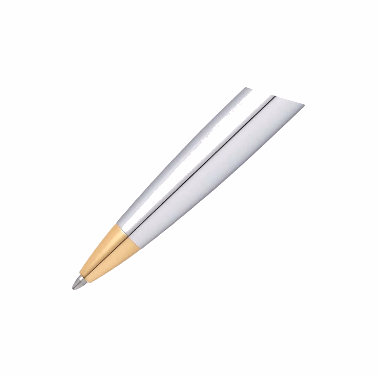 Custom Sheaffer 300 Chrome Ballpoint with Gold-tone Trim