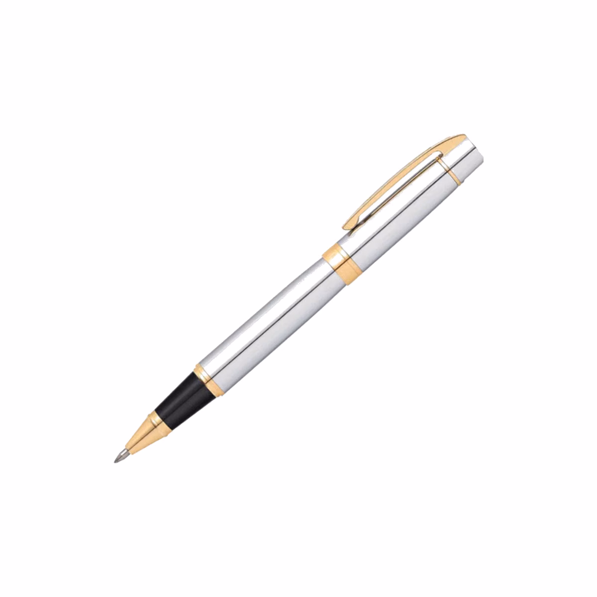 Custom Sheaffer 300 Chrome Rollerball with Gold-tone Trim