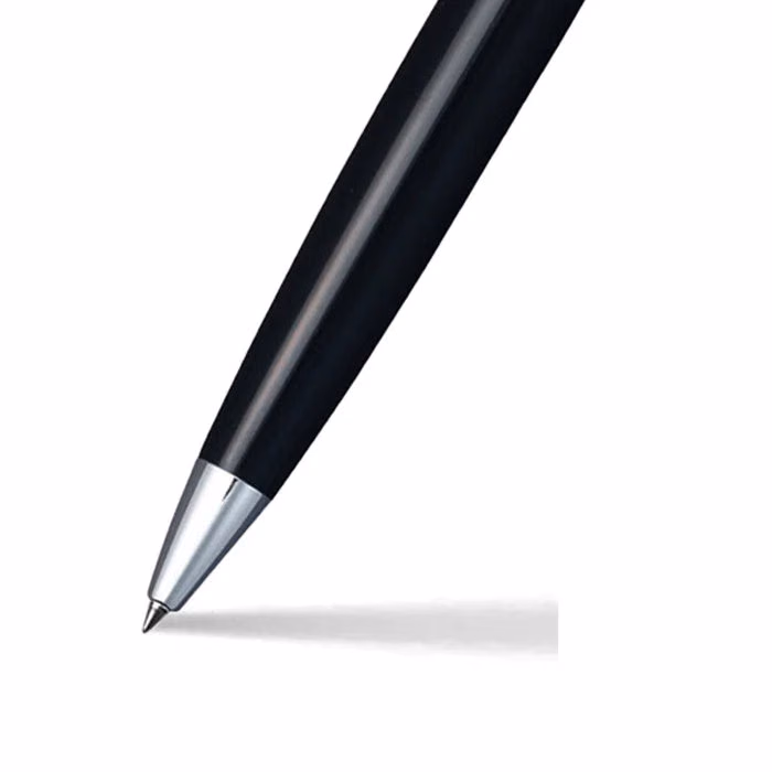 Custom Sheaffer 300 Glossy Black Ballpoint with Chrome Trim