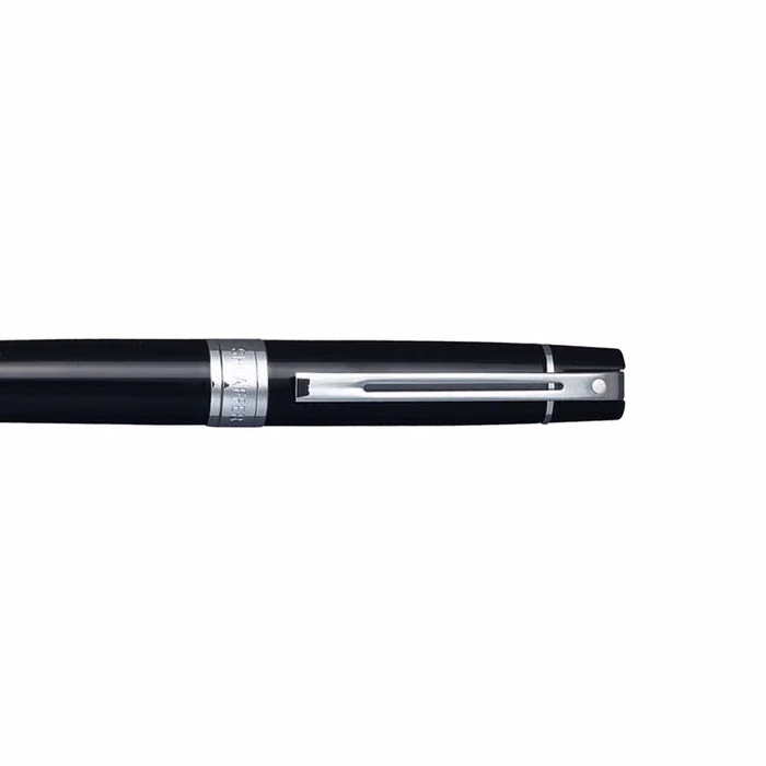 Custom Sheaffer 300 Glossy Black Ballpoint with Chrome Trim