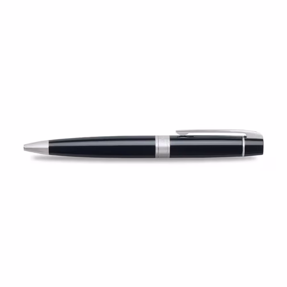 Custom Sheaffer 300 Glossy Black Ballpoint with Chrome Trim