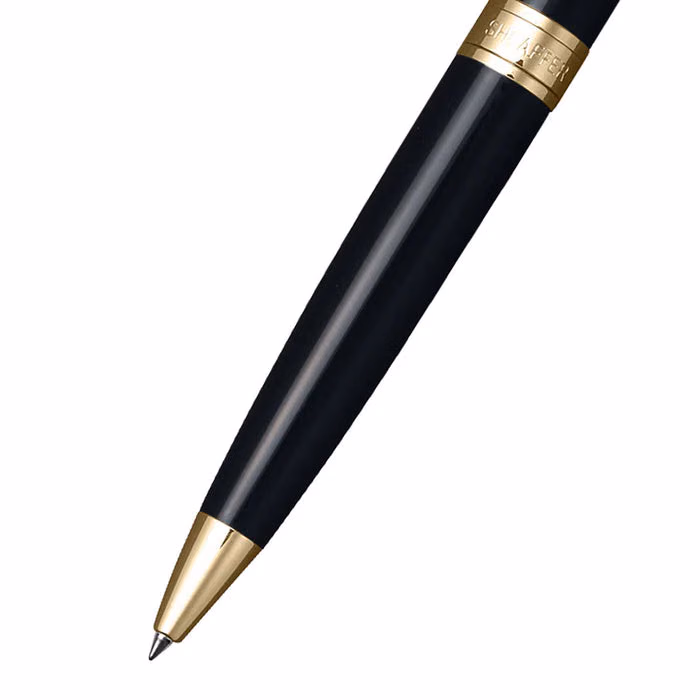 Custom Sheaffer 300 Glossy Black Ballpoint with Gold-tone Trim