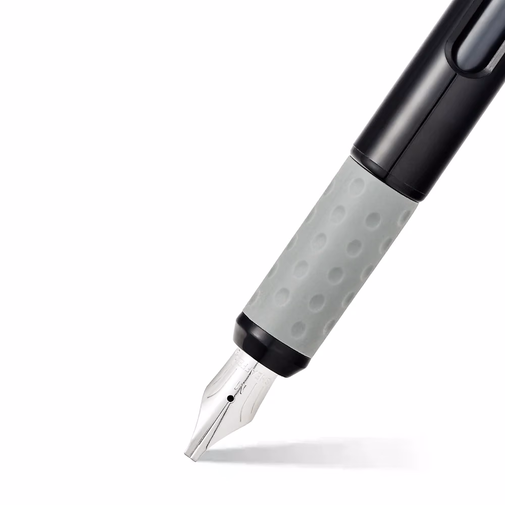 Custom Sheaffer Calligraphy Glossy Black, Blue and Yellow Fountain pens Maxikit in Hangsell - F, M, B nibs