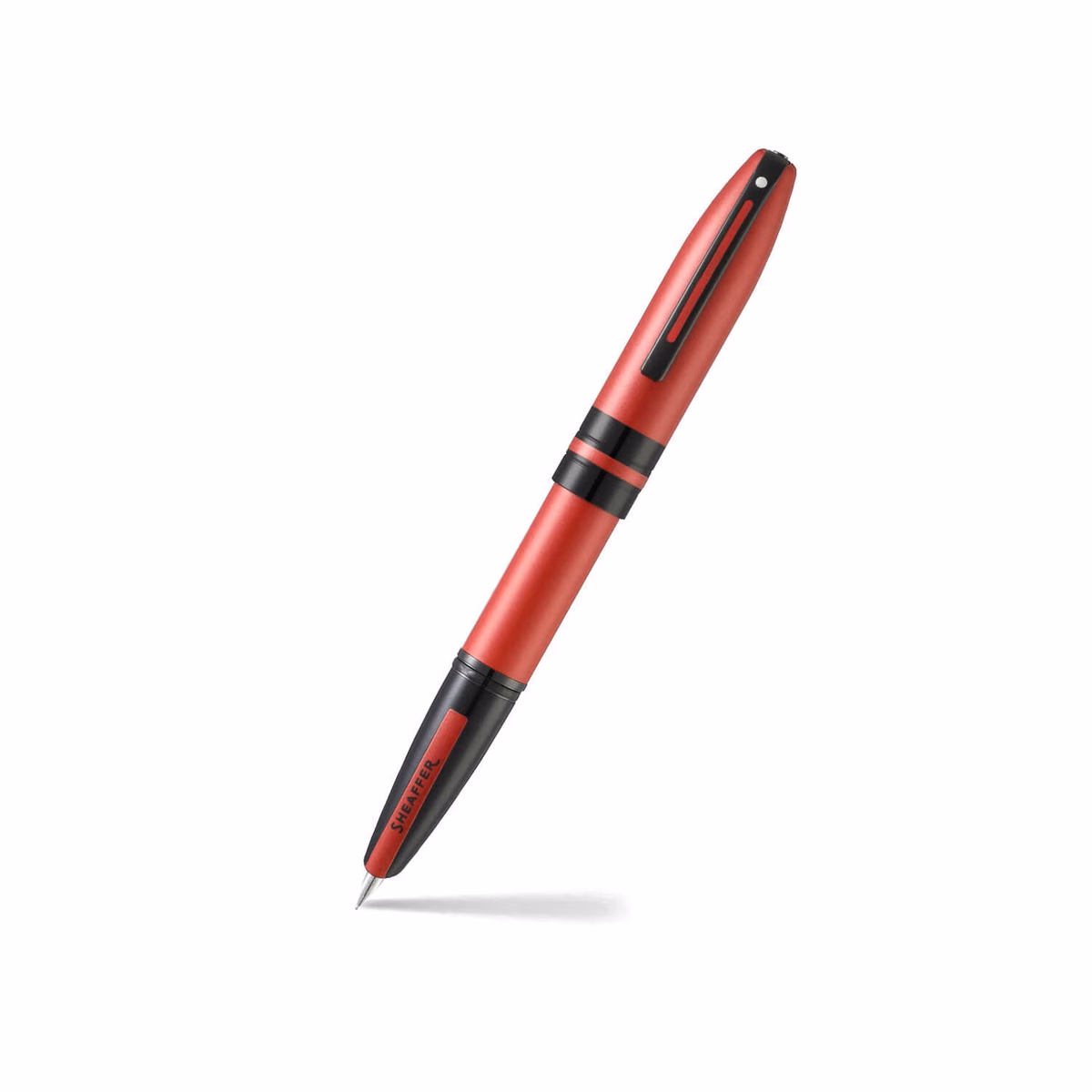 Custom Sheaffer Icon E9111 Metallic Red with Black PVD Trims Fine FP