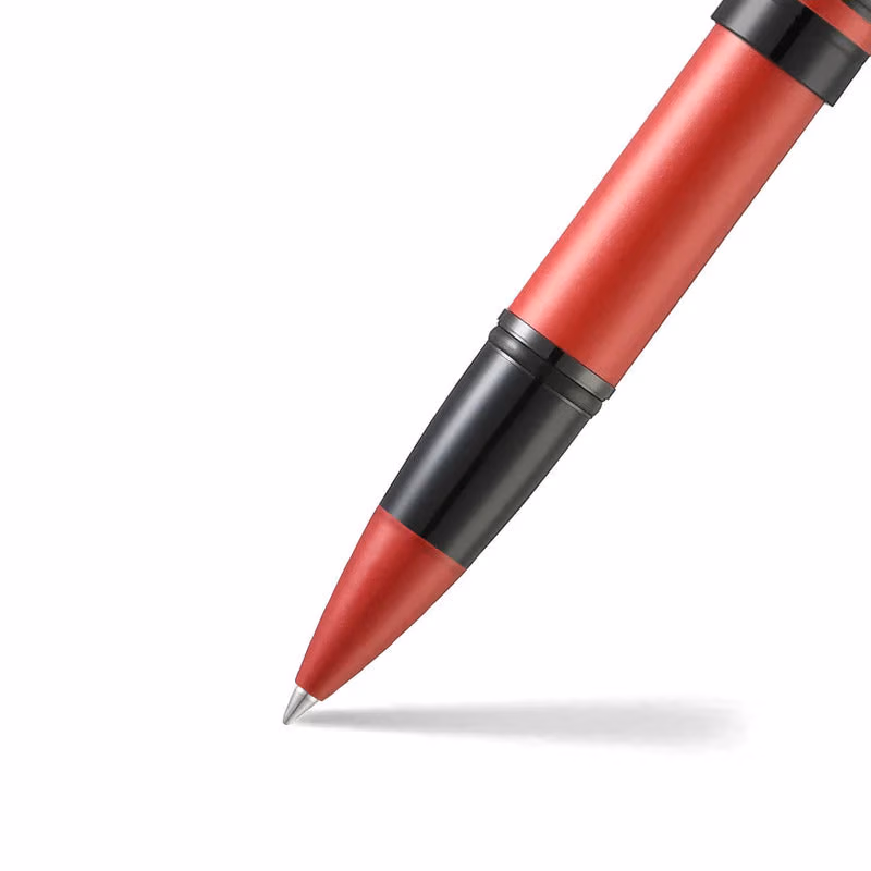Custom Sheaffer ICON 9111 Metallic Red Rollerball Pen With Gloss Black trim