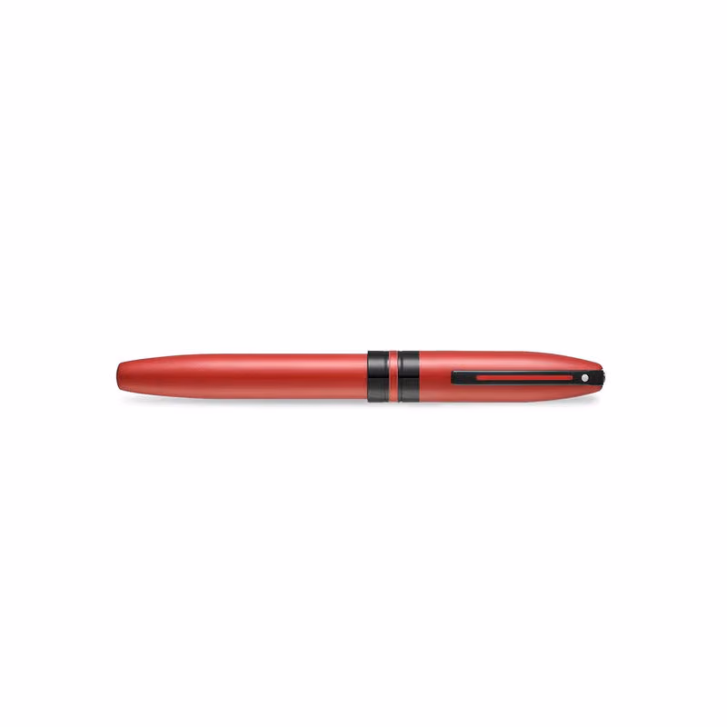 Custom Sheaffer ICON 9111 Metallic Red Rollerball Pen With Gloss Black trim