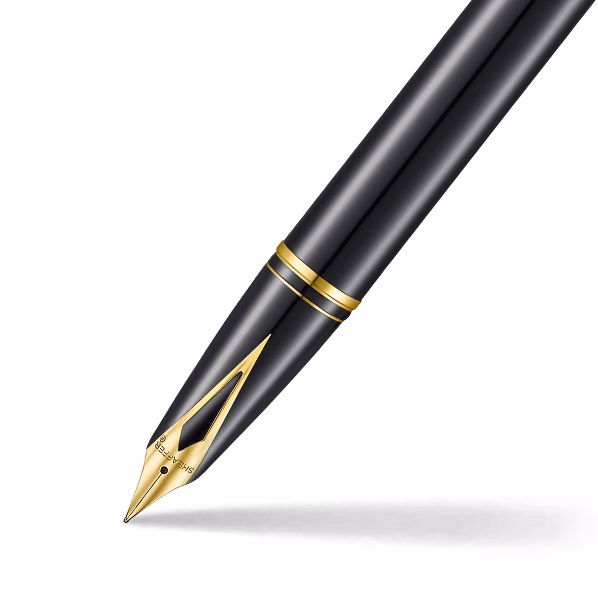 Custom Sheaffer Legacy Black & chrome lacquer finished with 14k PVD gold-plated trims Fountain Pen