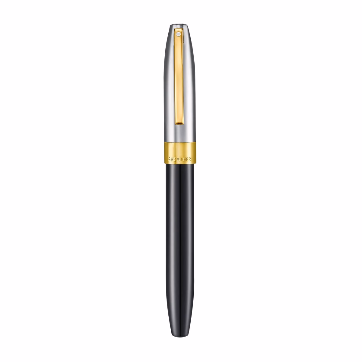 Custom Sheaffer Legacy Black & chrome lacquer finished with 14k PVD gold-plated trims Fountain Pen