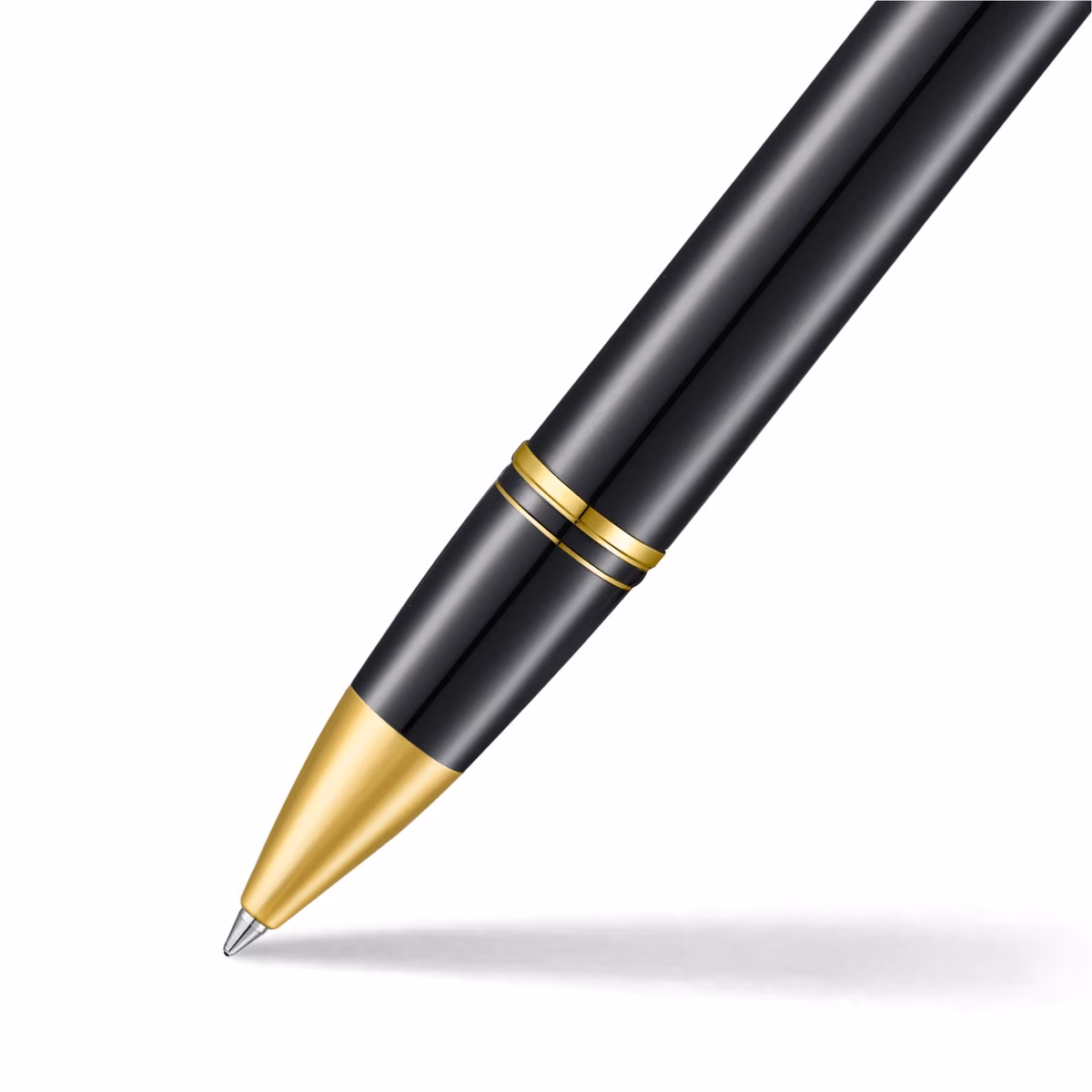 Custom Sheaffer Legacy 9065 Glossy Black & Chrome Bi-Color Rollerball Pen with 14k PVD Gold-Plated Trims