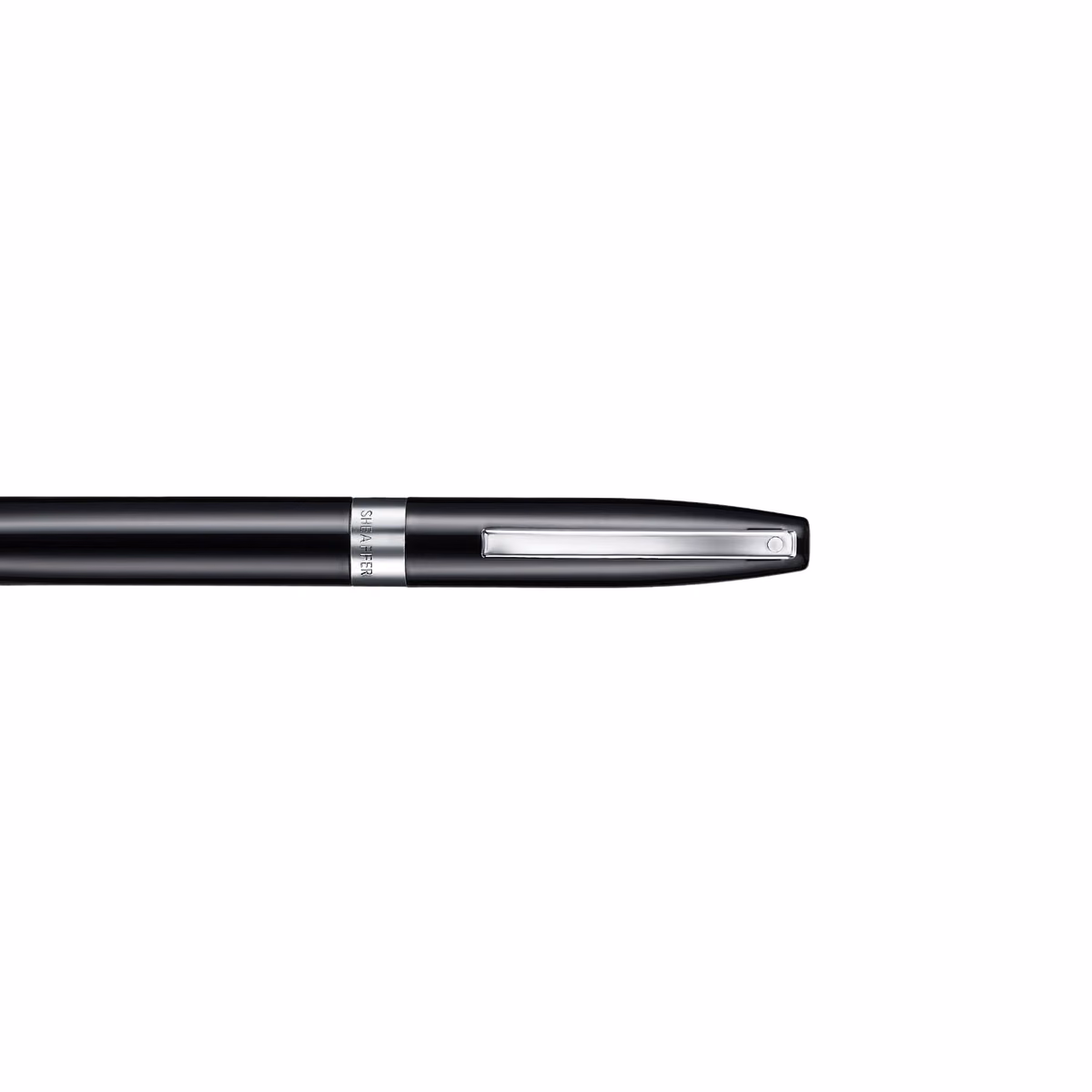 Custom Sheaffer Legacy 9064 Glossy Black Ballpoint Pen with Chrome-Plated Trims