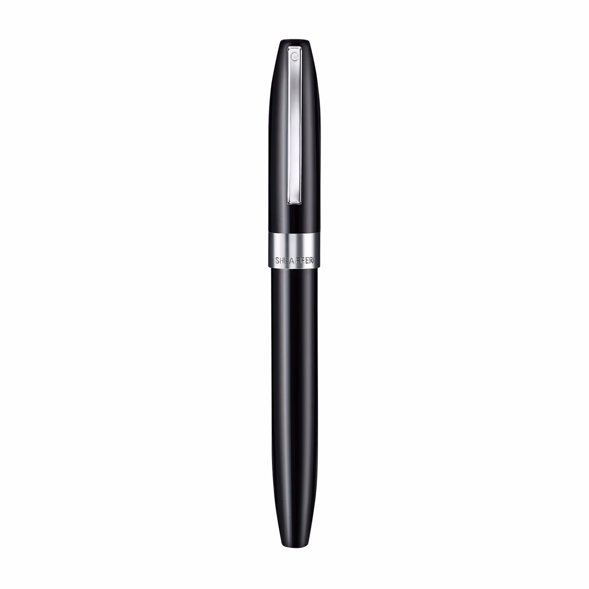 Custom Sheaffer Legacy 9064 Glossy Black Rollerball Pen with Chrome-Plated Trims