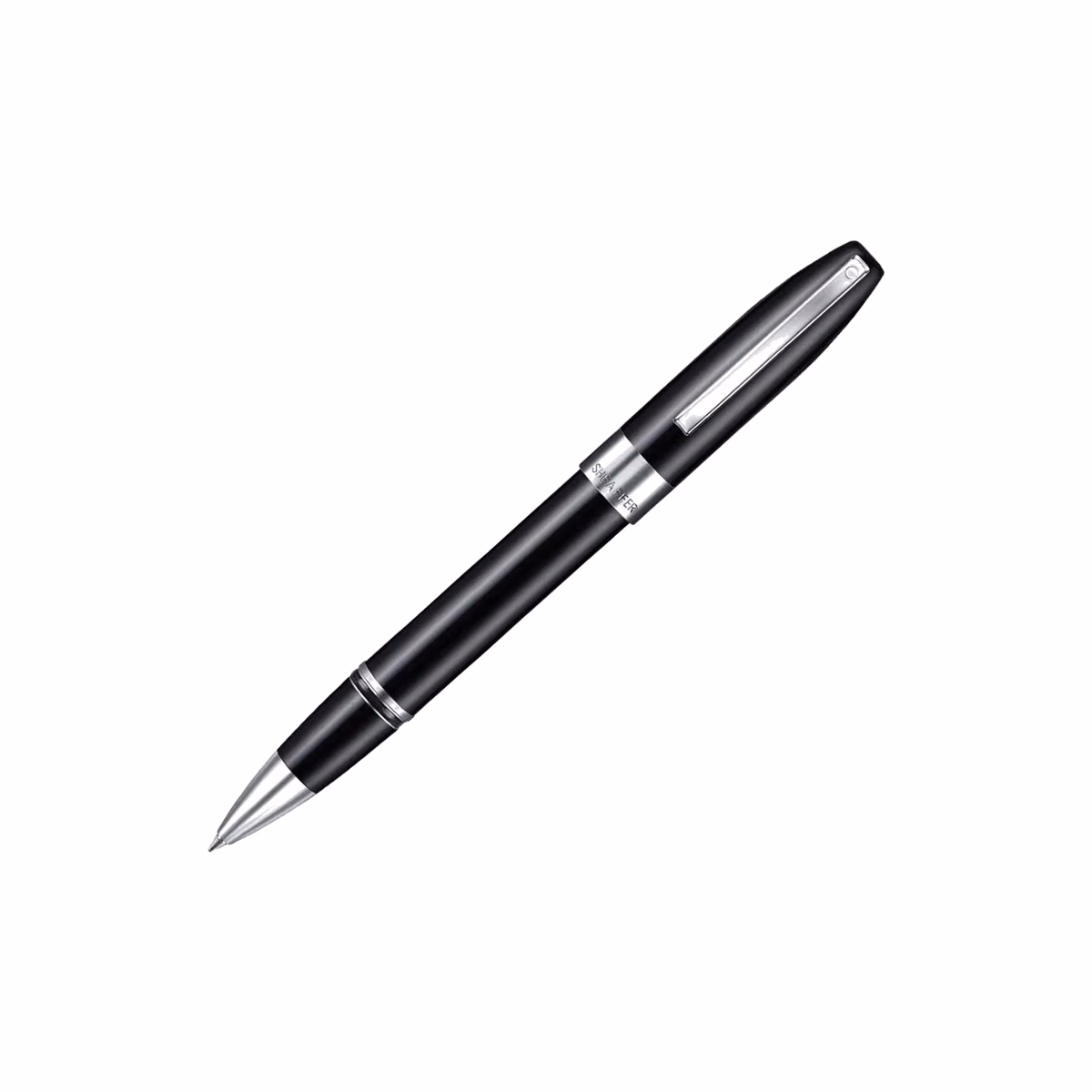 Custom Sheaffer Legacy 9064 Glossy Black Rollerball Pen with Chrome-Plated Trims