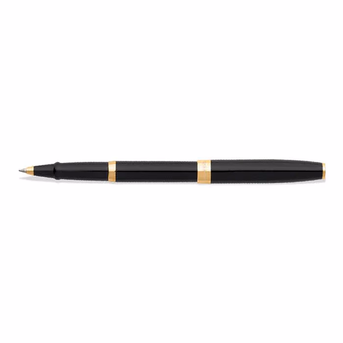 Custom Sheaffer SAGARIS 9471 Gloss Black Rollerball Pen With Gold Tone Trim