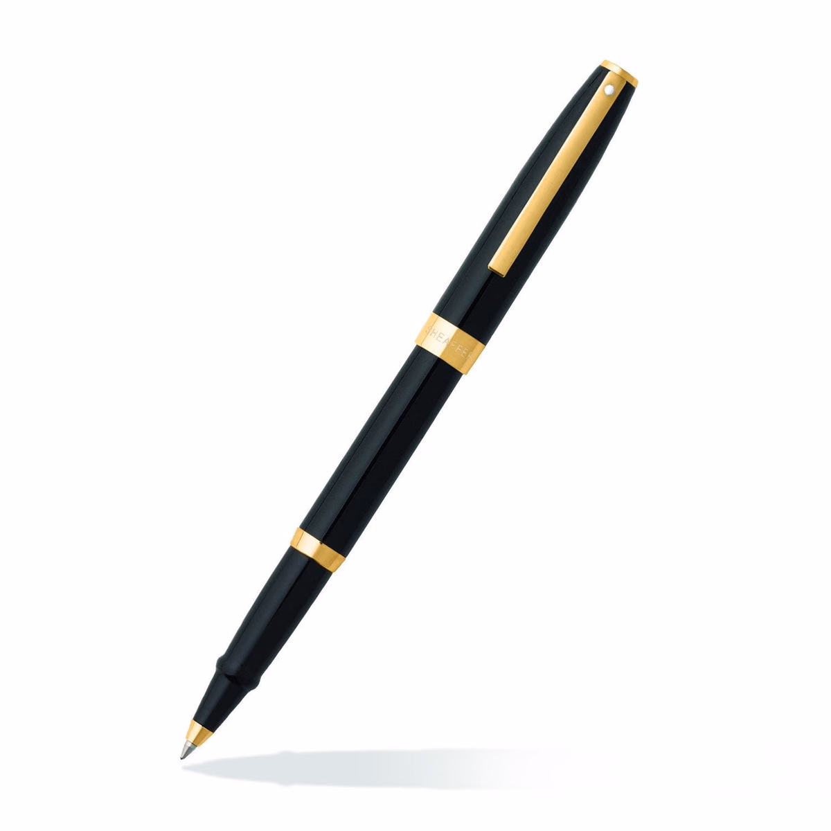 Custom Sheaffer SAGARIS 9471 Gloss Black Rollerball Pen With Gold Tone Trim
