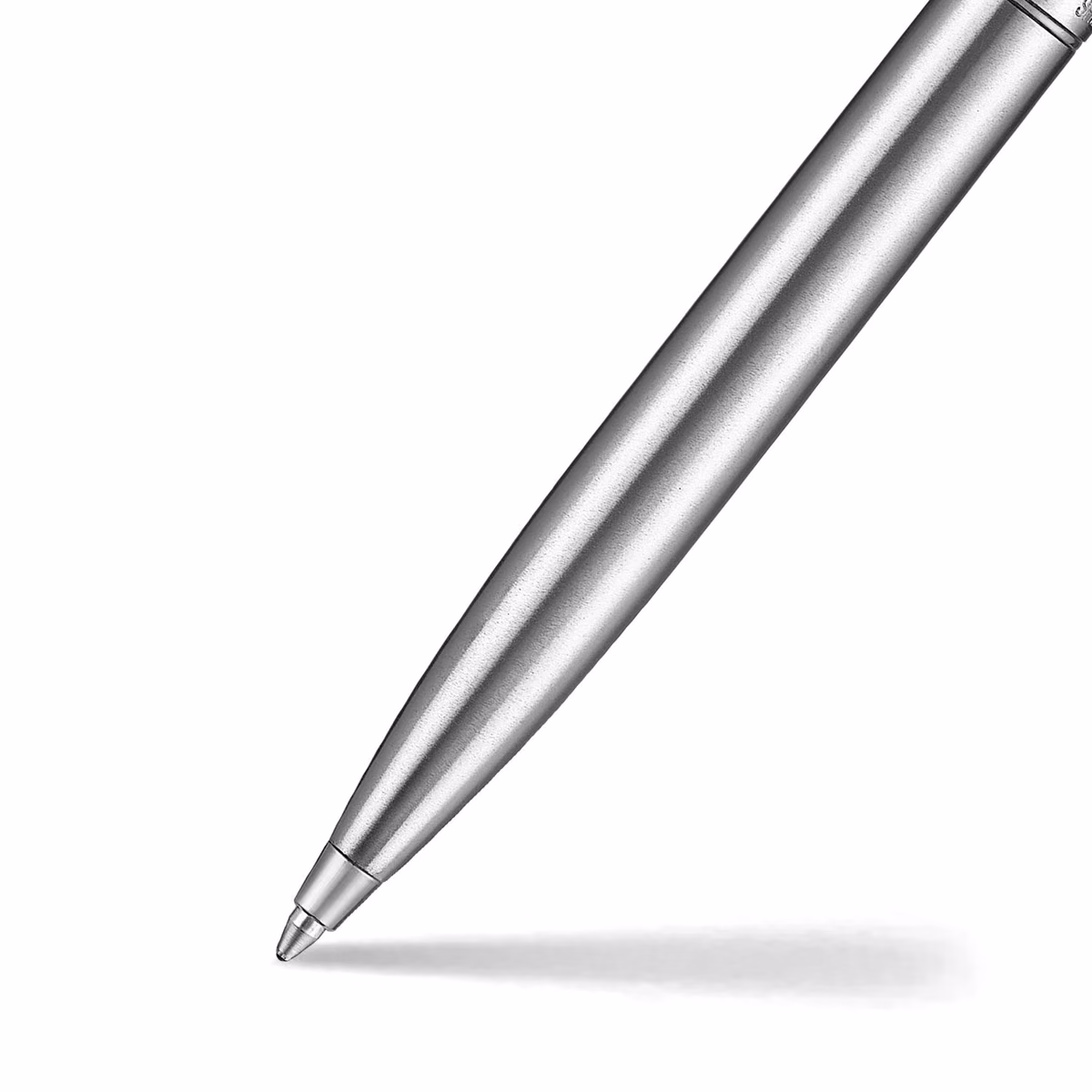 Custom Sheaffer Sentinel Metal 330 Brushed Chrome Ballpoint Pen with Chrome Trims