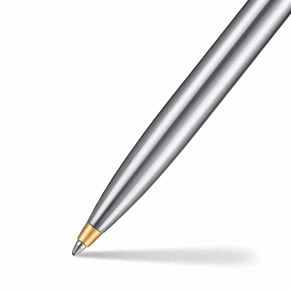 Custom Sheaffer Sentinel Metal 333 Brushed Chrome Ballpoint Pen with Gold Trims