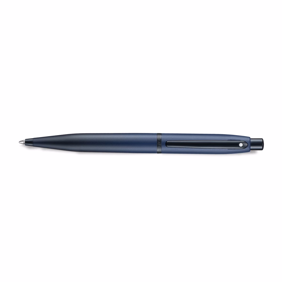 Custom Sheaffer VFM 9429 Matte Blue Ballpoint Pen with Matte Black Trims