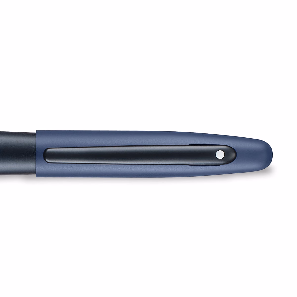 Custom Sheaffer VFM 9429 Matte Blue Fountain Pen with Matte Black Trims