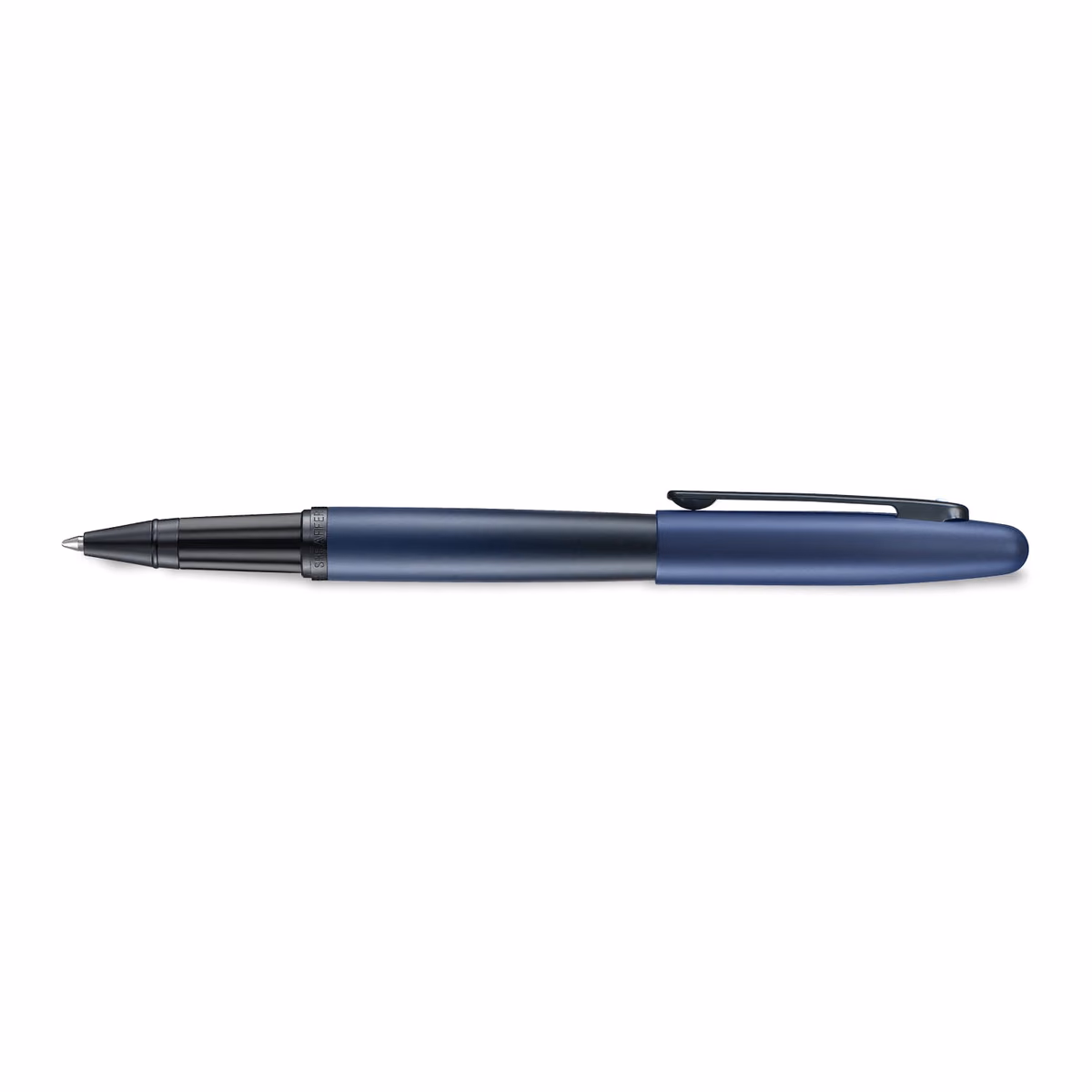 Custom Sheaffer VFM 9429 Matte Blue Rollerball Pen with Matte Black Trims