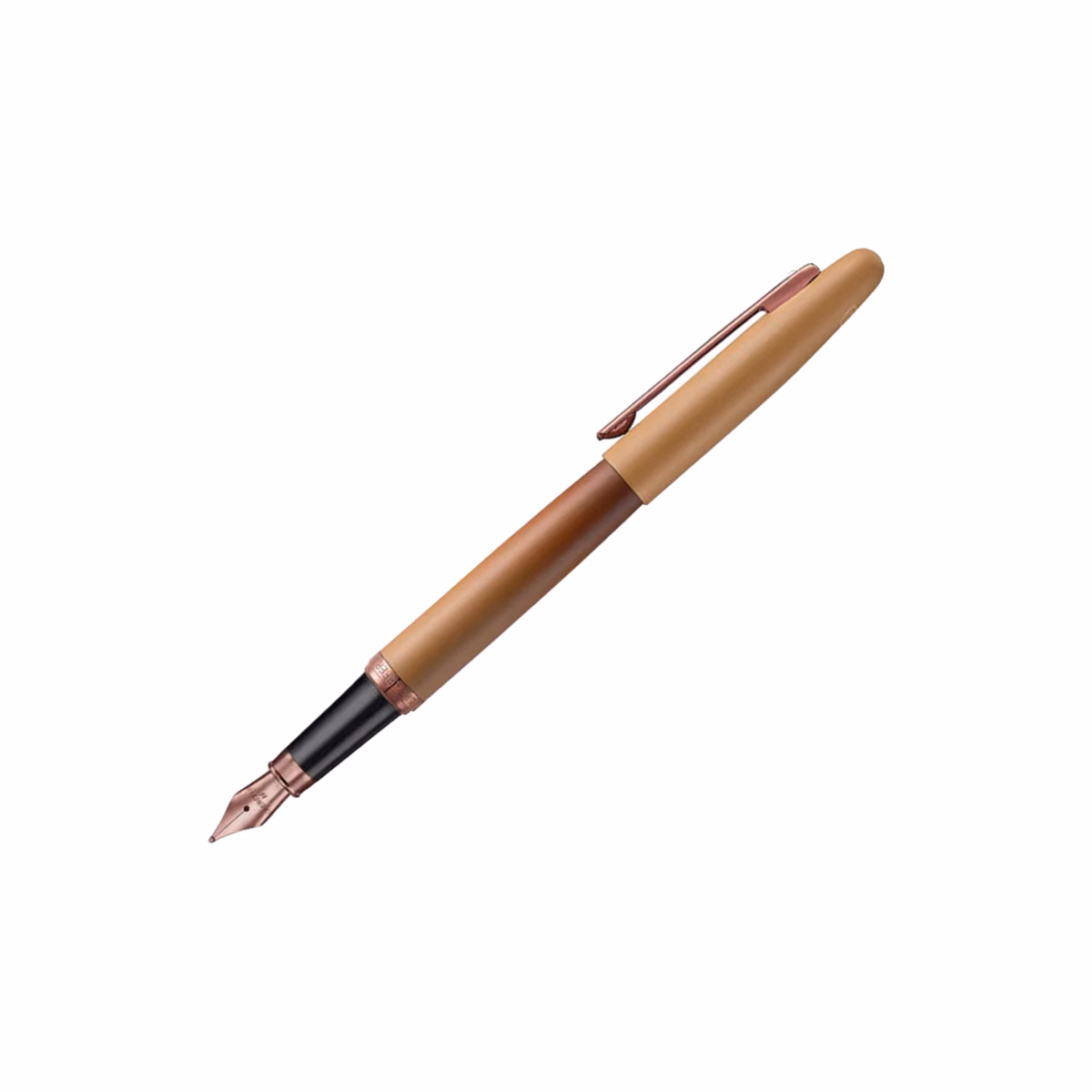 Custom Sheaffer VFM 9428 Coffee Edition Matt Brown Fountain Pen with Regal Brown PVD Trims