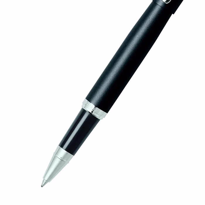 Custom Sheaffer VFM Matte Black Rollerball Pen With Chrome Trims