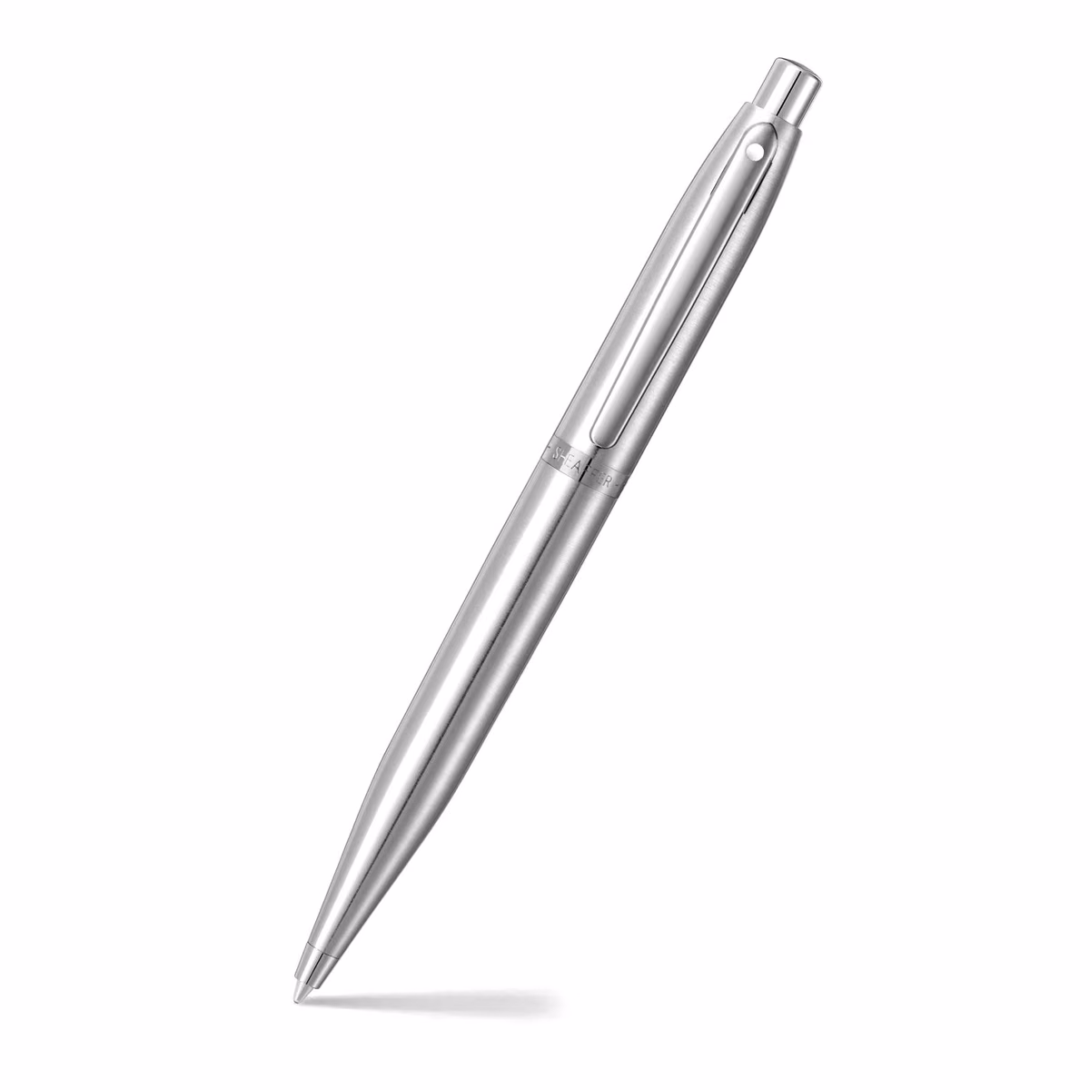 Custom Sheaffer VFM 9426 Brushed Chrome Ballpoint Pen With Chrome Trim