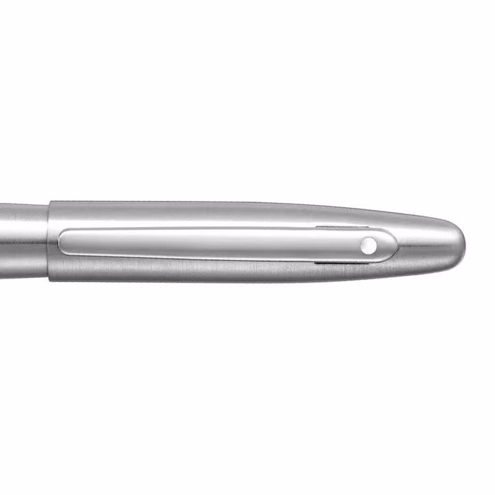 Custom Sheaffer VFM 9426 Brushed Chrome Fountain Pen With Chrome Trim - Medium