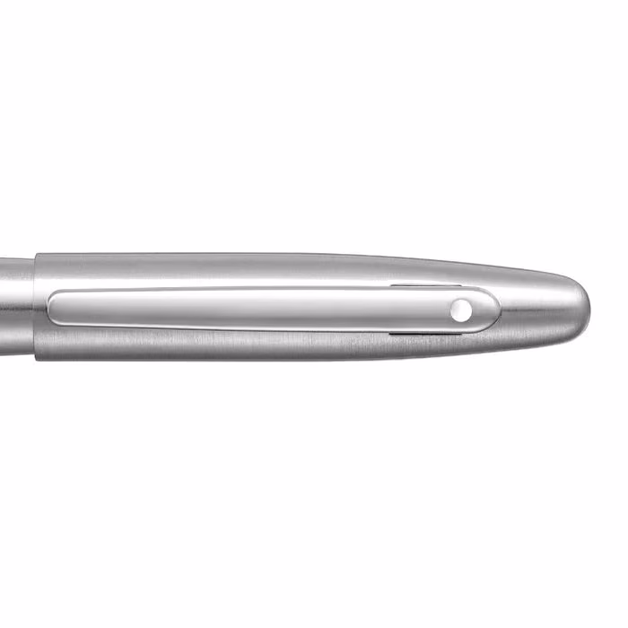 Custom Sheaffer VFM 9426 Brushed Chrome Rollerball Pen With Chrome Trim