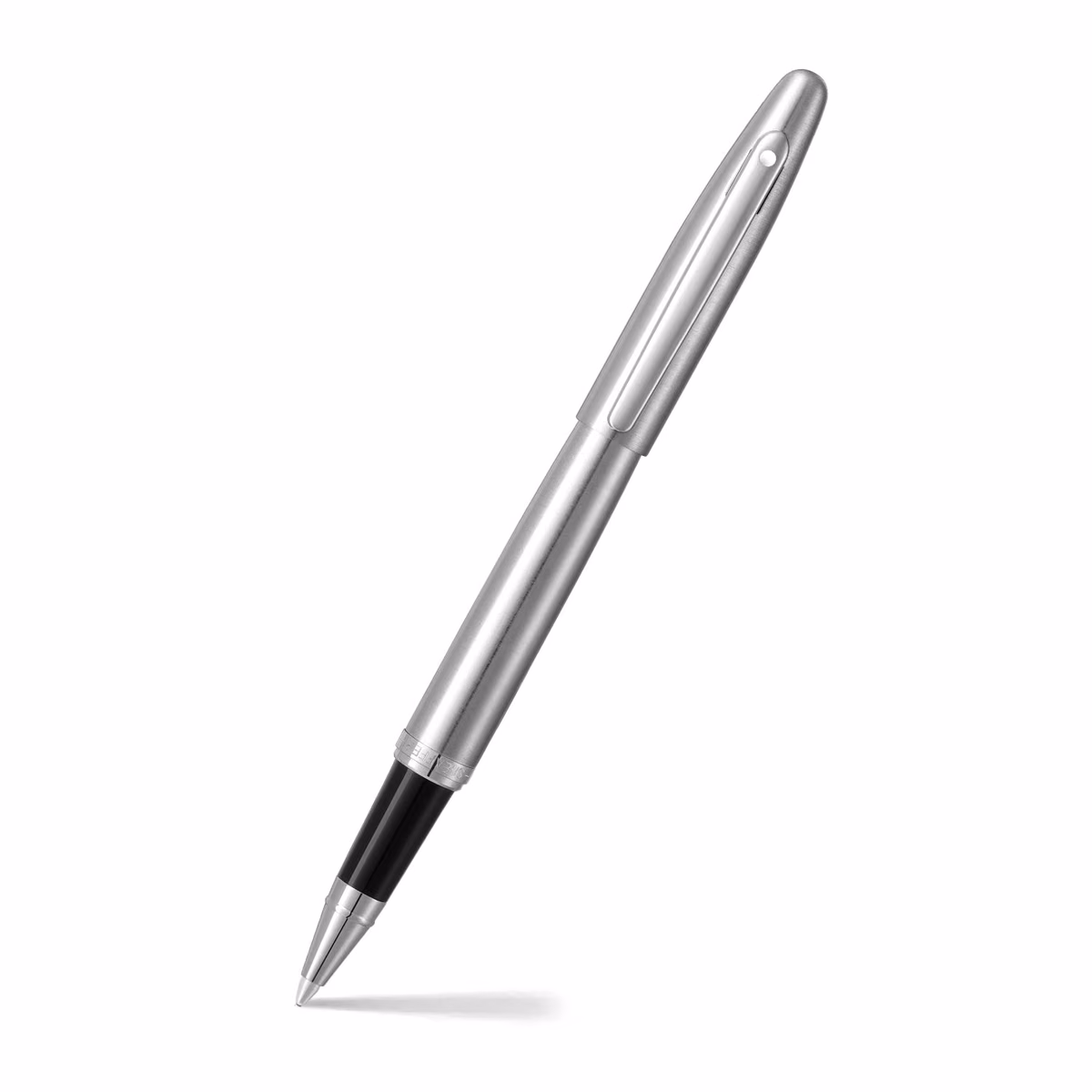 Custom Sheaffer VFM 9426 Brushed Chrome Rollerball Pen With Chrome Trim