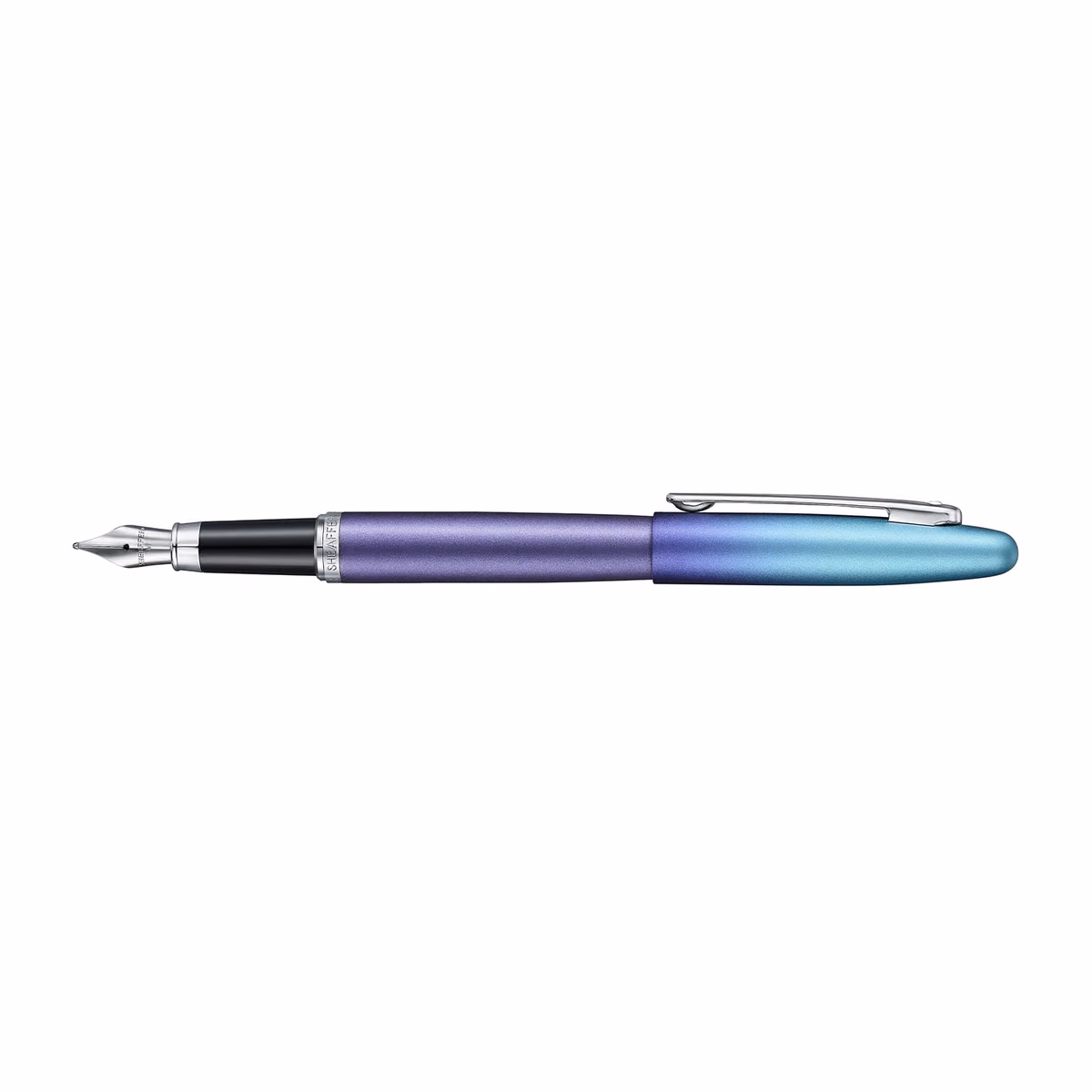 Custom Sheaffer VFM VFM Expressions Blue Purple Pearlised Gradient Chrome-Plated Trims Fountain Pen