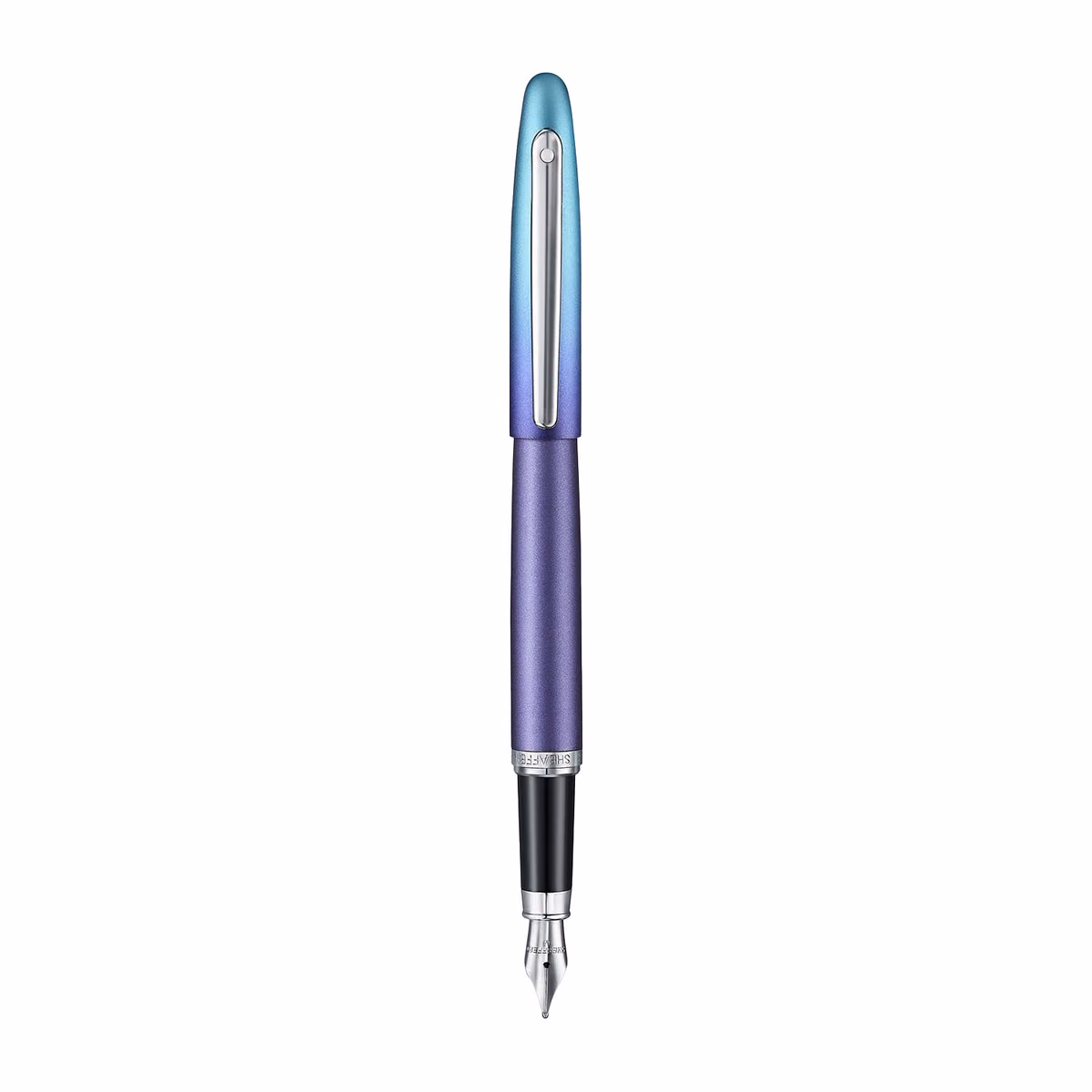 Custom Sheaffer VFM VFM Expressions Blue Purple Pearlised Gradient Chrome-Plated Trims Fountain Pen