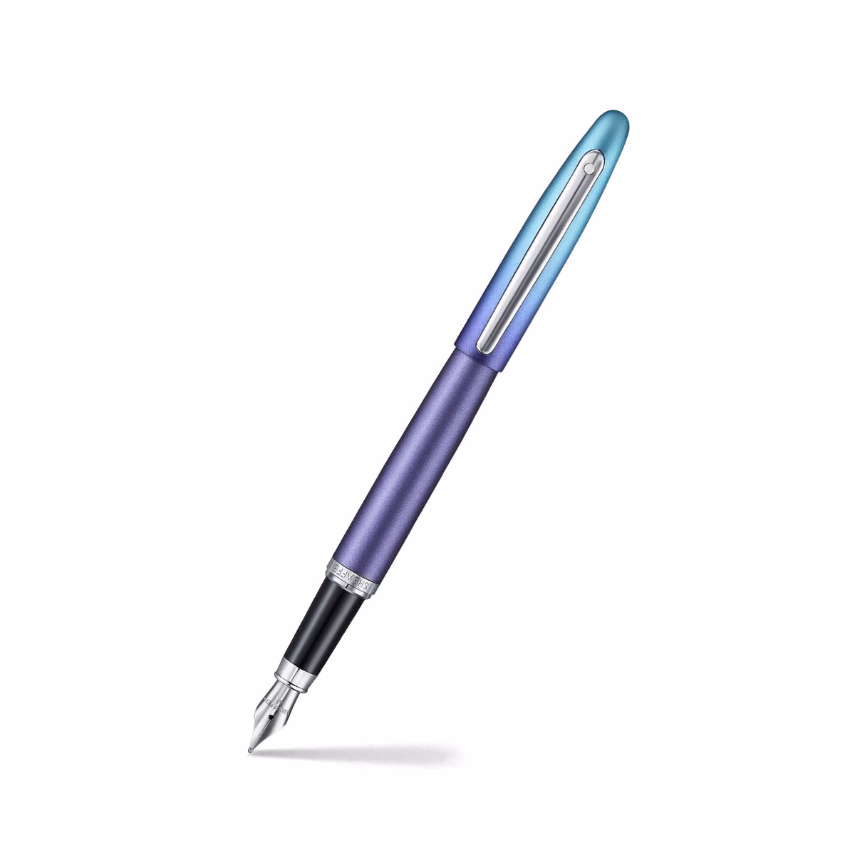 Custom Sheaffer VFM VFM Expressions Blue Purple Pearlised Gradient Chrome-Plated Trims Fountain Pen