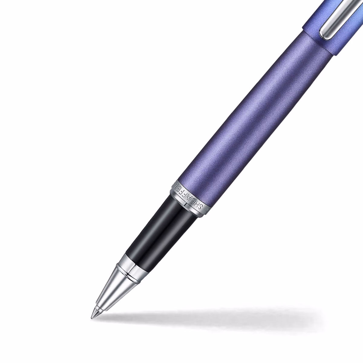 Custom Sheaffer VFM VFM Expressions Blue Purple Pearlised Gradient Chrome-Plated Trims Rollerball