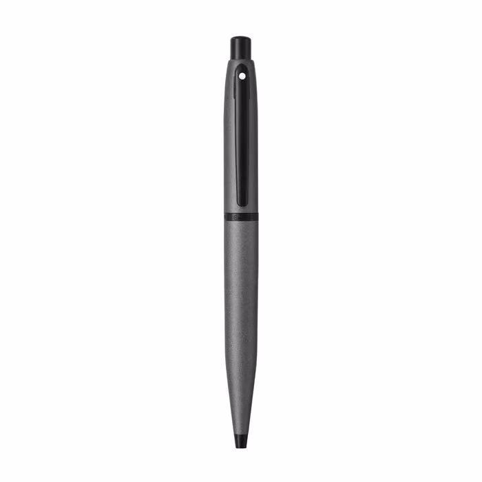 Custom Sheaffer VFM 9424 Matte Gray Ballpoint Pen With Matte Black Trim
