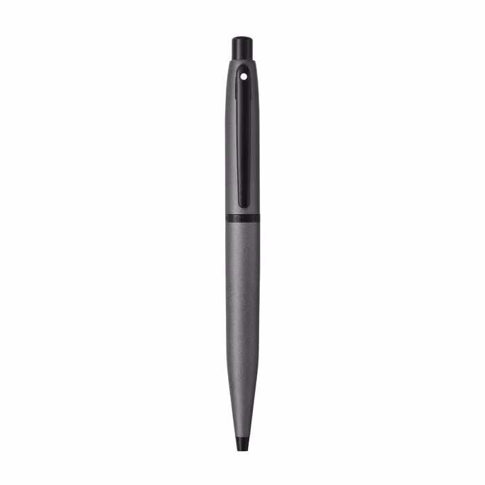 Custom Sheaffer VFM 9424 Matte Gray Ballpoint Pen With Matte Black Trim