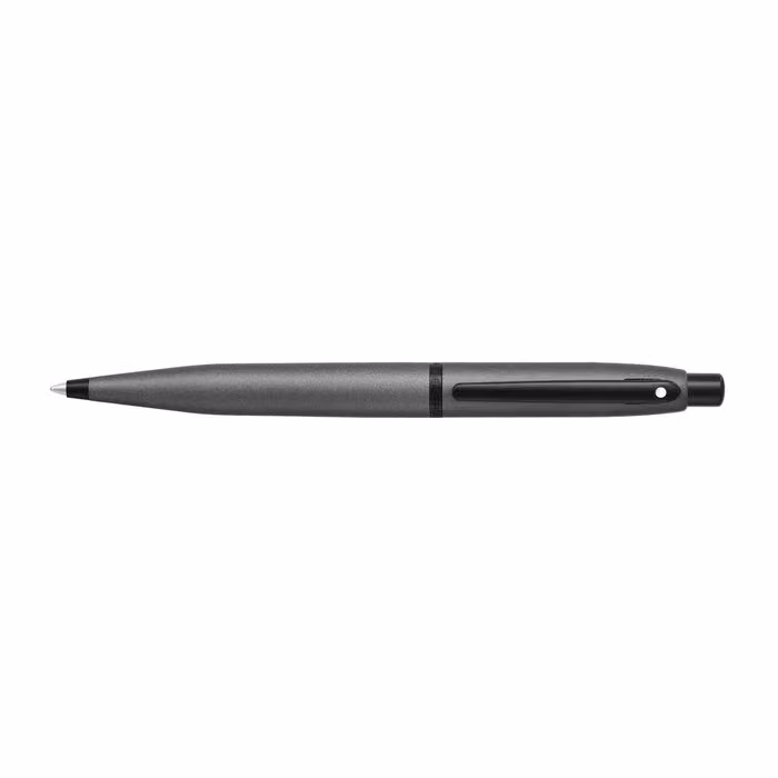 Custom Sheaffer VFM 9424 Matte Gray Ballpoint Pen With Matte Black Trim
