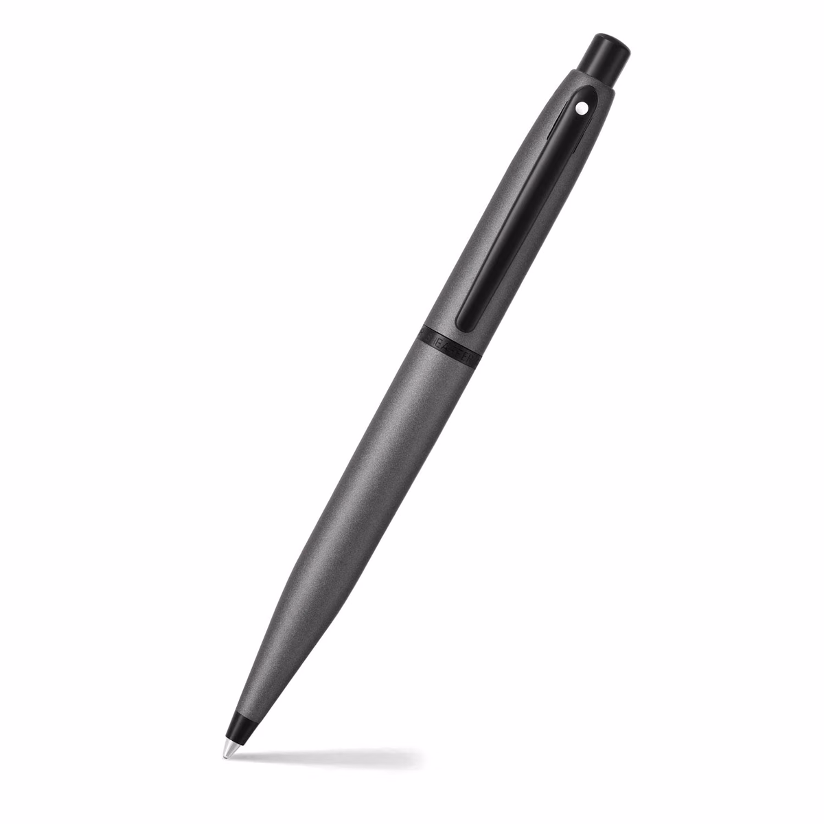 Custom Sheaffer VFM 9424 Matte Gray Ballpoint Pen With Matte Black Trim