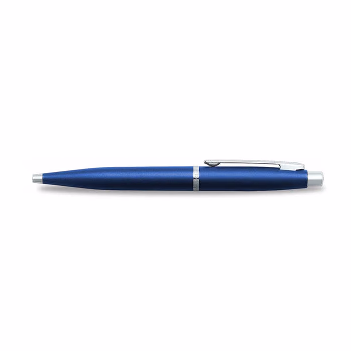 Custom Sheaffer VFM Neon Blue with Chrome trims Ballpoint Pen
