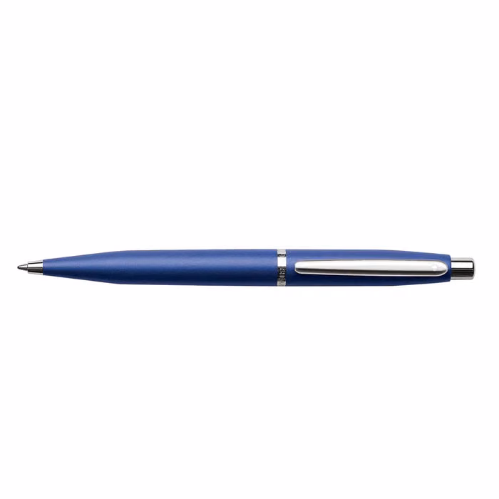 Custom Sheaffer VFM Neon Blue with Chrome trims Ballpoint Pen