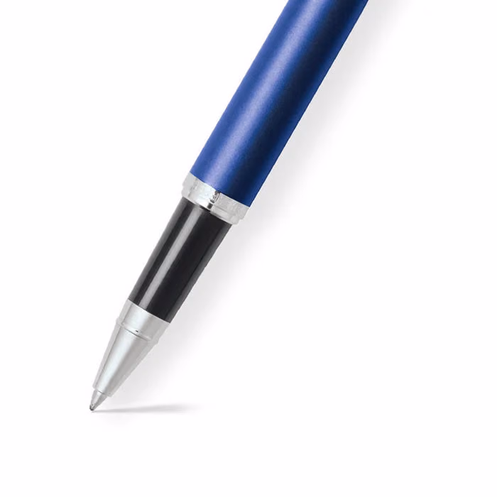 Custom Sheaffer VFM Neon Blue with Chrome trims Rollerball Pen
