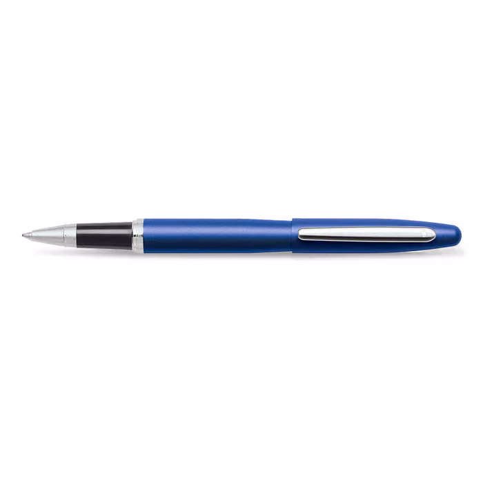 Custom Sheaffer VFM Neon Blue with Chrome trims Rollerball Pen